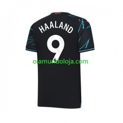 Camisola Manchester City Erling Haaland 9 Homem Equipamento Terceiro 2023-2024 Manga Curta